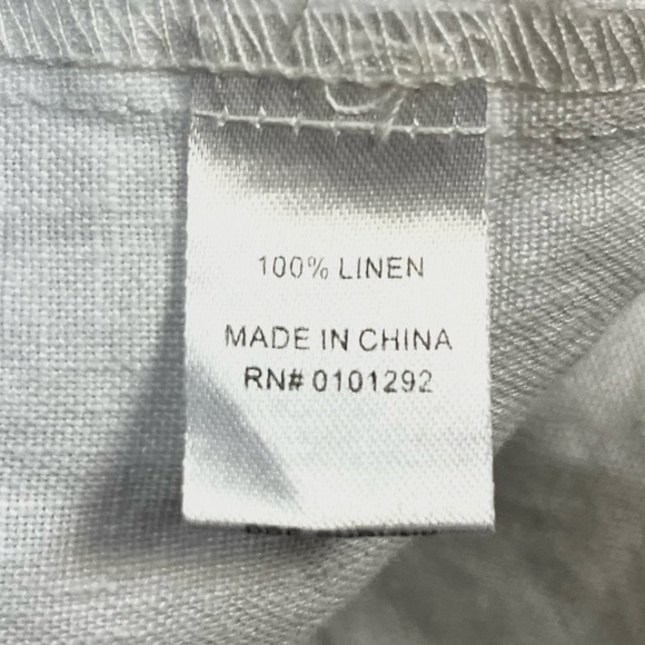 Lulu-B Beach Time 100% Linen White Button-Down Light Jacket - Picture 7 of 7